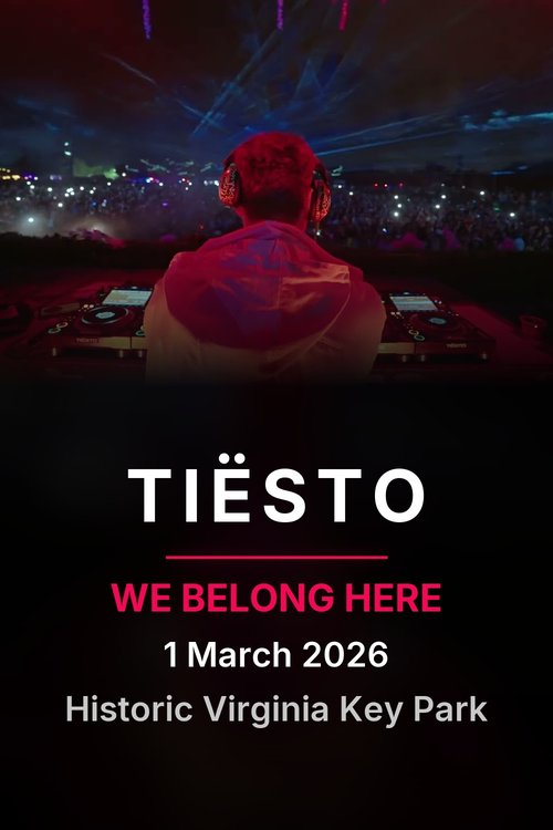 Tiesto at We Belong Here set poster