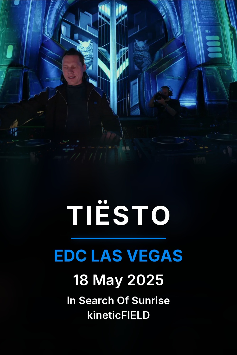 Tiesto at EDC Las Vegas poster