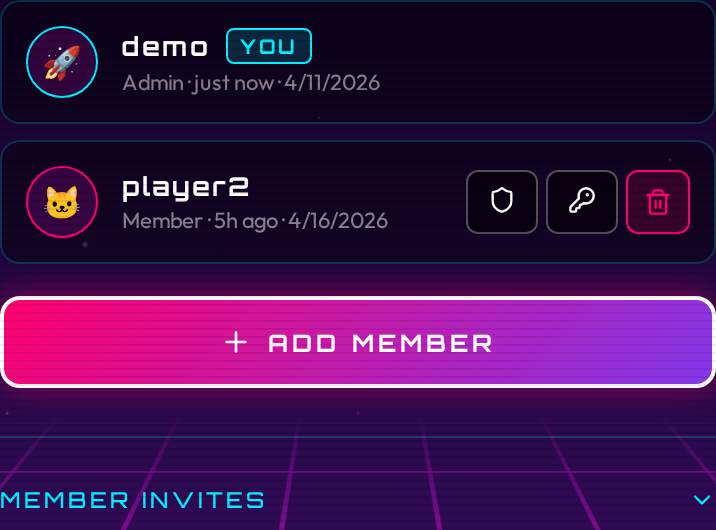 Users tab