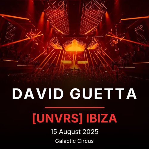 David Guetta at UNVRS Ibiza album cover