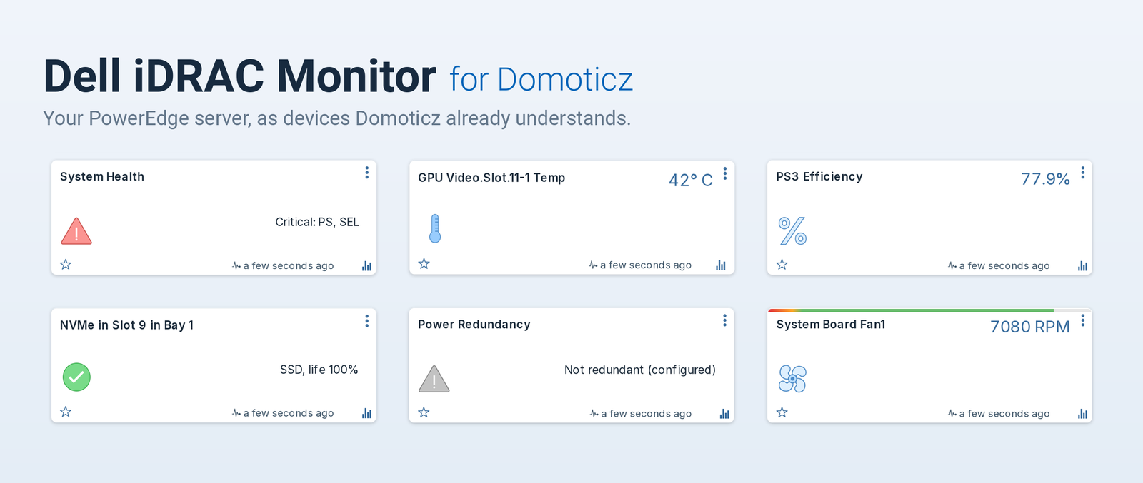 Dell iDRAC Monitor for Domoticz