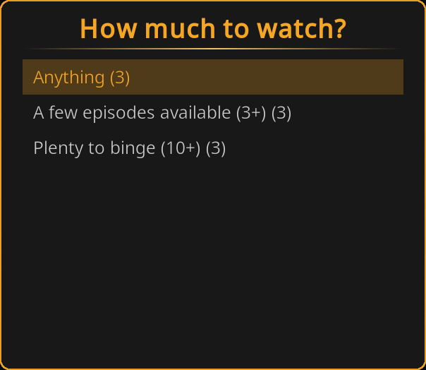 How much to watch? question